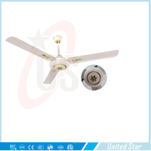 56′′celling Fan Solar DC Fan 5 Speed Remote Coutrol Sitting Room Cooling Fan